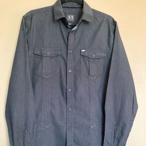 Armani Exchange Button-Dow Long Sleeve Casual Shirt - Size M